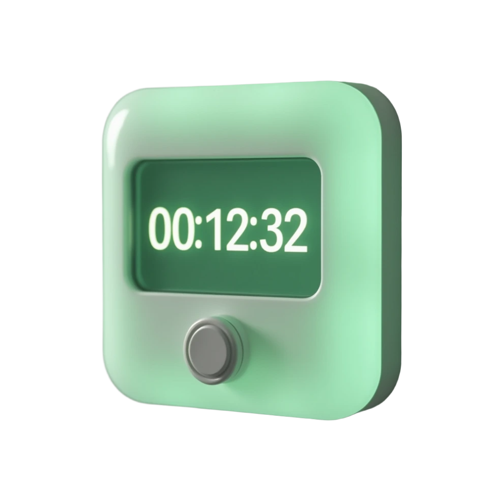 Timer device showing ambient lighting